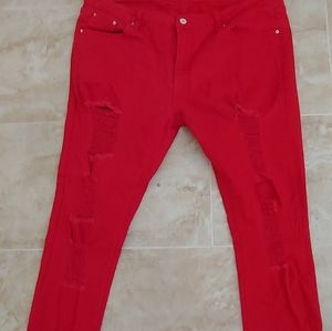 Jeans, Ladies Size 18, distressed